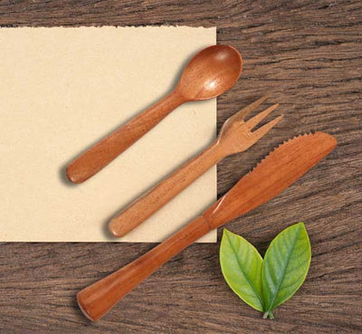 Neem Wood Spatula Combo - 5 (3 Spoon Set) - Tredy Foods