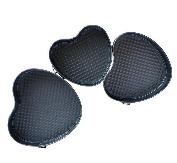 Non Stick Heart Shape Cake Mould Pan (3 Pcs Set)-Tredy Foods