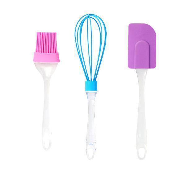 ZK20 5Pcs set Silicone Silicone kitchenware baking whisk oil brush