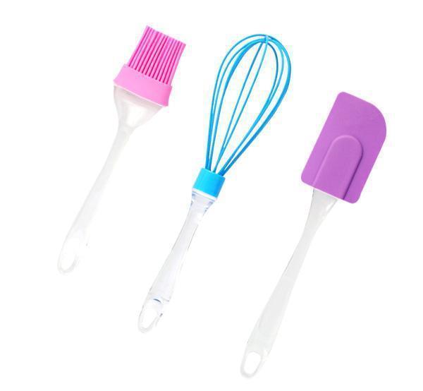 Silicone Brush/Spatula/Whisker Set-Tredy Foods