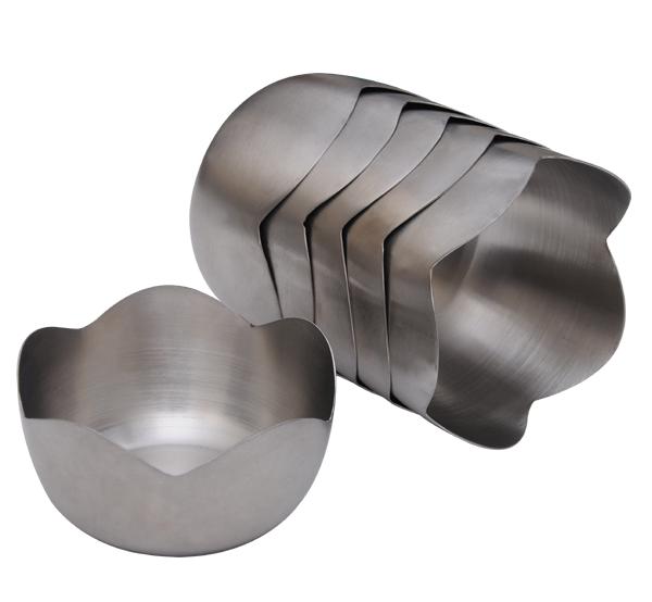 Stainless Steel Candy Bowl - Set of 6 Pieces-Tredy Foods