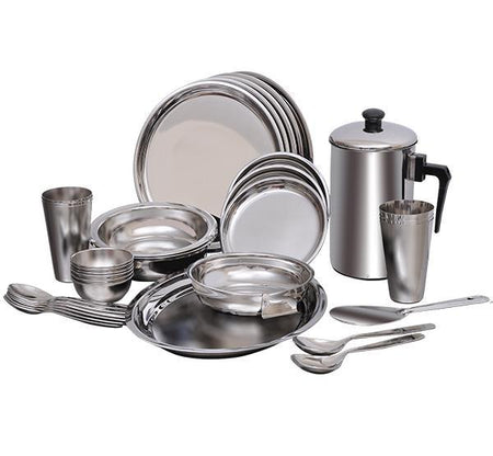 Dinner set steel price list sale