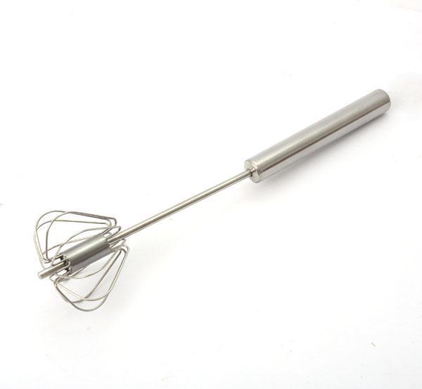 Stainless Steel Spring Coil Whisk Mixing Manual Egg Beater Spring  Semiautomatic Laborsaving Device Egg Beater