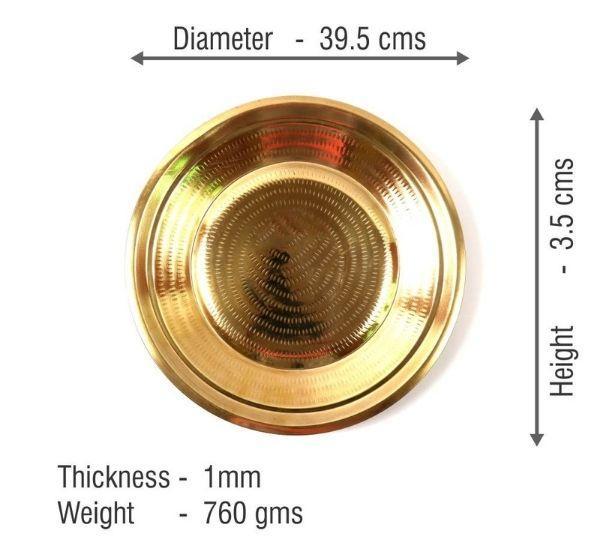 Traditional Brass Pooja Plate or Thambalam Thattu-Tredy Foods