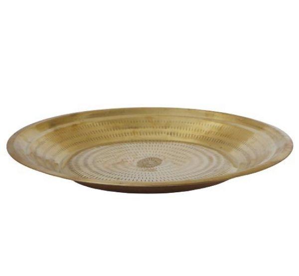 Traditional Brass Pooja Plate or Thambalam Thattu-Tredy Foods