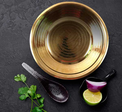 Traditional Brass Pooja Plate or Thambalam Thattu - Tredy Foods