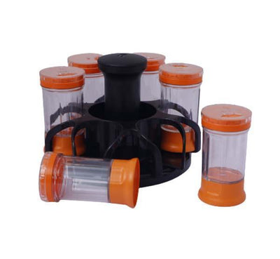 Transparent Spice Storage Jars (6 Pcs Set)-Tredy Foods
