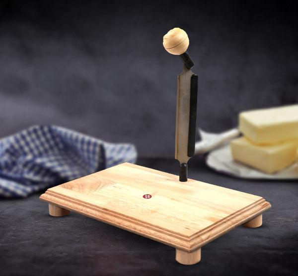 Wooden Chopping Board With Cutter - Tredy Foods